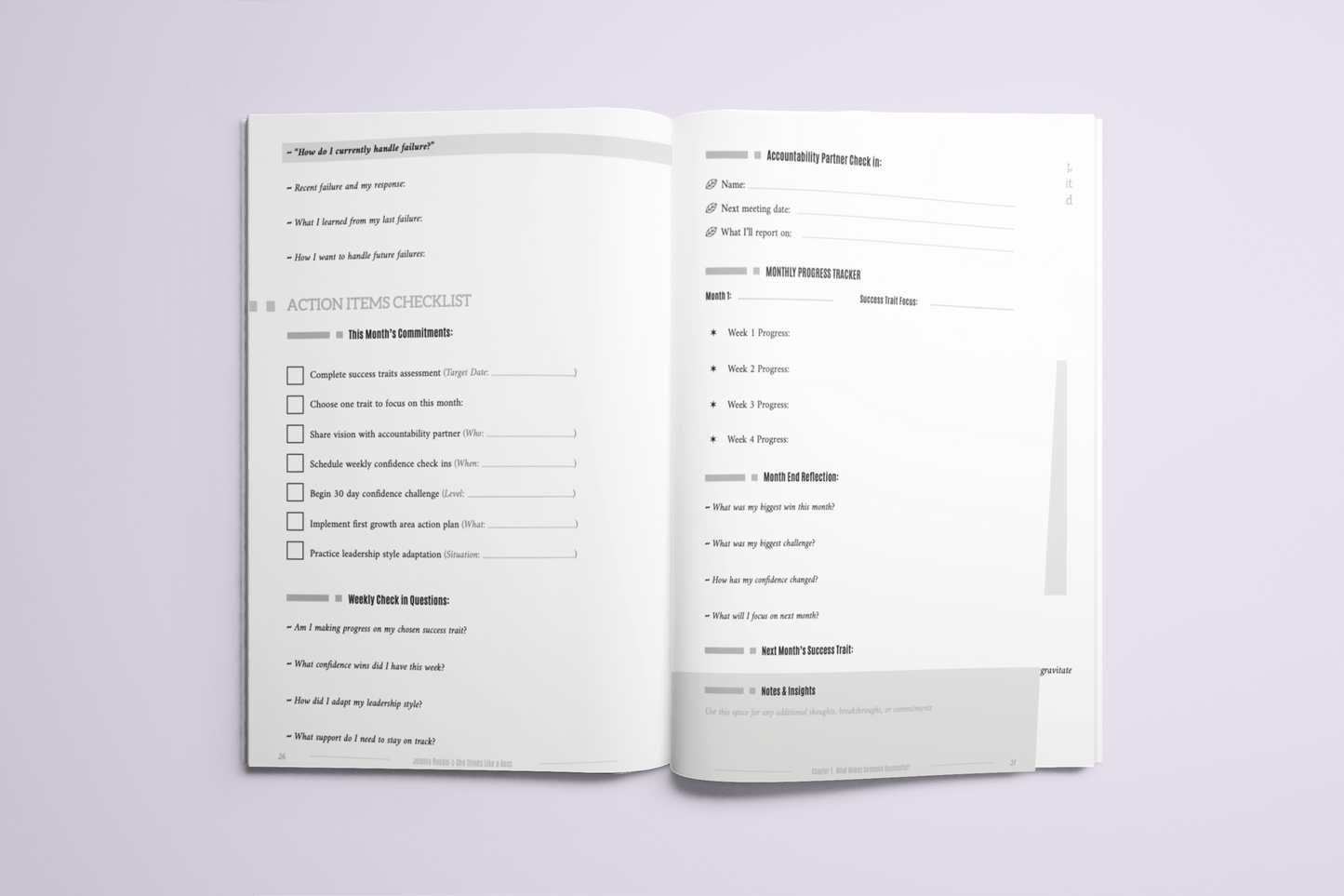 She Thinks Like a Boss: The Workbook: Master Yourself: Volume 1