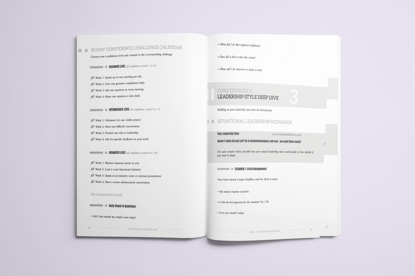 She Thinks Like a Boss: The Workbook: Master Yourself: Volume 1